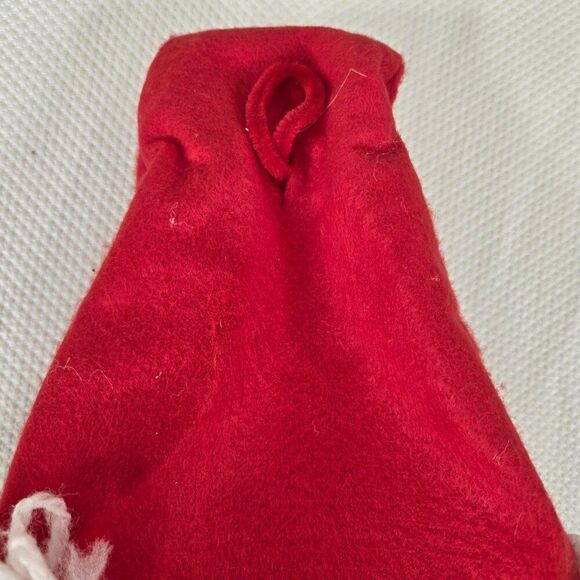 Handcrafted Santa Claus Yarn Face Decoration Kitchen Table Crafts - Picture 6 of 6